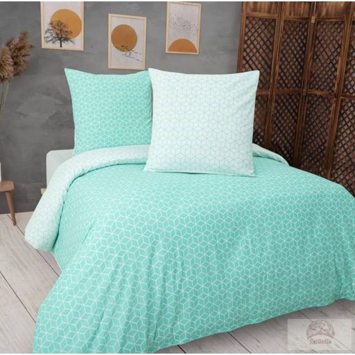 Vency Home Ranforce / fehér-türkiz