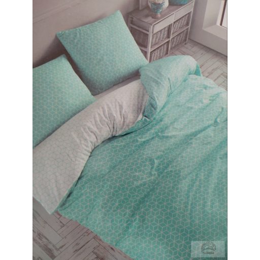 Vency Home Ranforce / fehér-türkiz