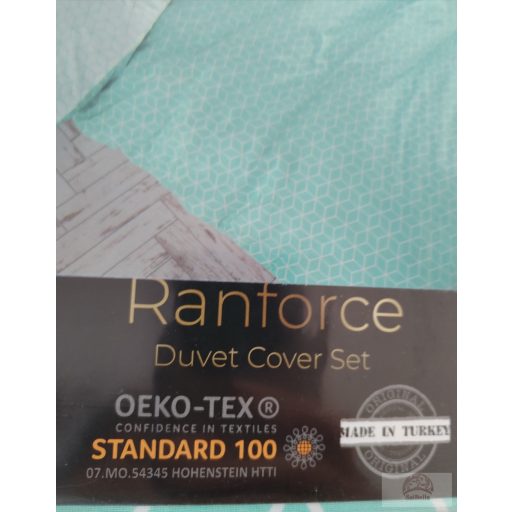 Vency Home Ranforce / fehér-türkiz