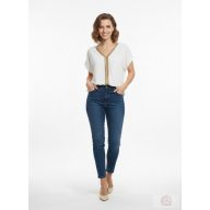   Pomodoro Lurex Trim V-nyakú Blúz – Az időtlen elegancia. Kiárusítás!! 50% árengedmény!