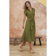   Pomodoro „Fit and Flare” Megkötős Ruha – Lime. Készletkisöprés. 50 % kedvezmény!