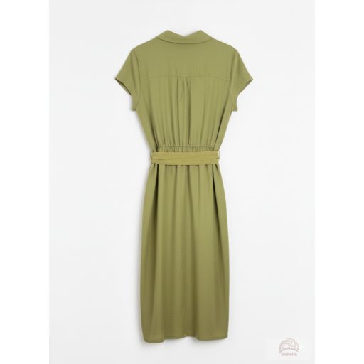 Pomodoro „Fit and Flare” Megkötős Ruha – Lime. Készletkisöprés. 50 % kedvezmény!