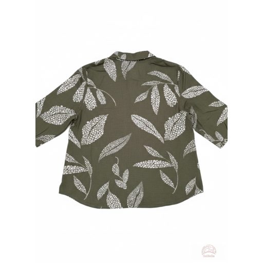 Pomodoro „Spot Leaf” Mintás Nyári ing khaki színben . Akció! 50% árengedmény. 