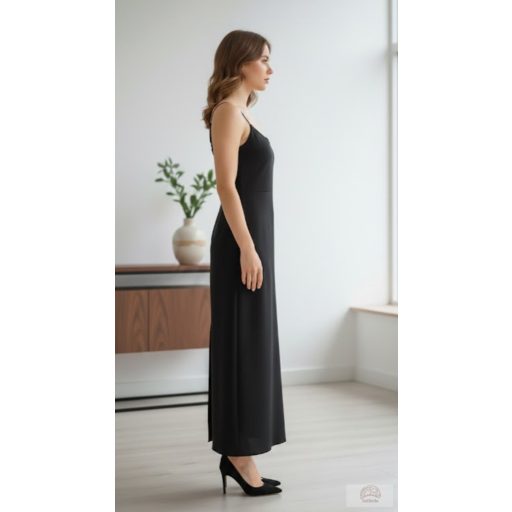 BOBKOVA – Elegáns Fekete Maxi Ruha. M méret