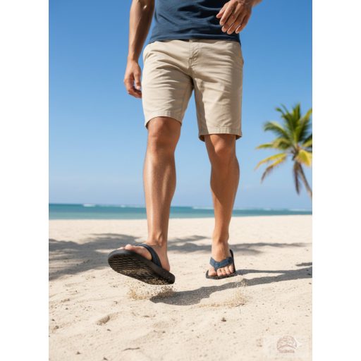Reef Sportos Férfi Papucs – Sötétkék/Fekete