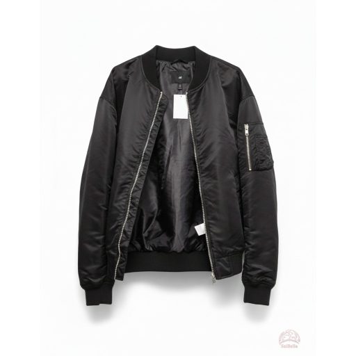 H&M Klasszikus Fekete Bomber Dzseki